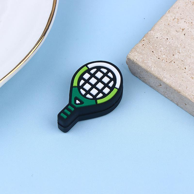 Tennis Racket Shape Multi-Color Shock Absorber Silicone Sports Durable Tennis Squash Badminton Staff Accessories