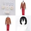 Exquisite Adults Mens Angels Of Death Isaac Foster Wigs Zack Hoodie Jacket Pants Costume