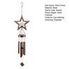 Solar Wind Chime for Outside Metal Waterproof Sun Moon Star Hanging Wind Chime