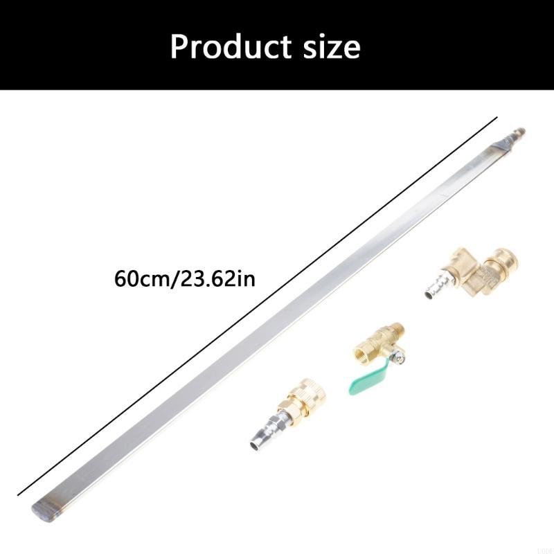 60cm Radiator Cleaning Tool With 6 Hole Fan Sprayed Nozzle & 180 Degree Quick Connector For High Pressure Washers