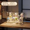 Blind Box Display Stand, Clear Acrylic Display Case, large Capacity Dustproof POP MART Doll Box Desktop Toy Thickened Figure Box