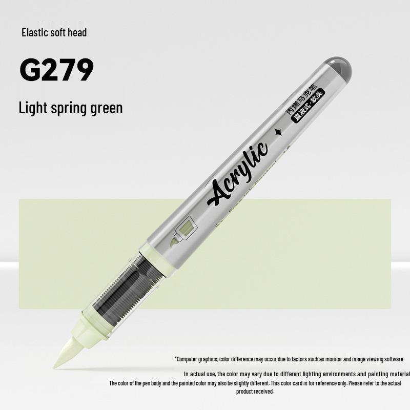 Jinzhi Liquid Acrylic Marker Pen - Soft Tip, Opaque, Large Capacity, Stackable Colors