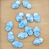 Glazed Ceramic Heart Beads with Vertical Holes for DIY Jewelry and Crafts