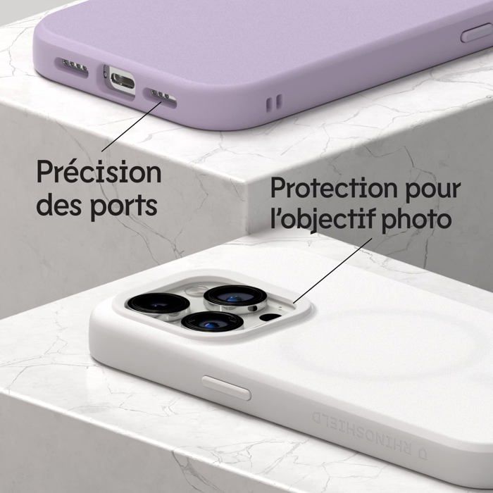 Coque téléphone - rhinoshield - iphone 14 pro - anti-rayures - magnétique - résistant à l'eau