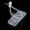 50Pcs Transparent Network Cable Labels Box Cable Labels Identification Tags Fiber Organizers Waterproof Cable Tie Marker Tool