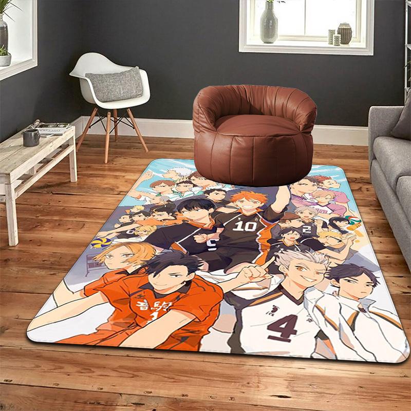 Volleyball anime Rug Floor Mat for Living Room or Bedroom Soft and Comfortable Carpet a Gift for Birthday and Holiday.MFF0918447