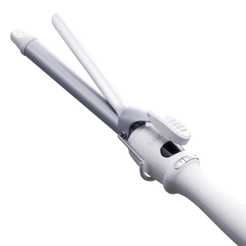 

SALONIA Ceramic Curling International Voltage White Iron, 19mm, Compatible, SL-008SW,