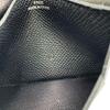 HERMES Bean leather Card Case black leather unisex Used
