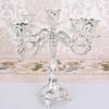 Mesa de Jantar Europeia de Luxo Modelo Sala Decoração Suave Ornamento Adereços de Jantar à Luz de Velas Europeu Suporte de Velas de Metal para Casamento