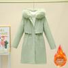 YYFS Moda donna casual autunno inverno tinta unita stampa maniche lunghe giacche e cappotti piumini
