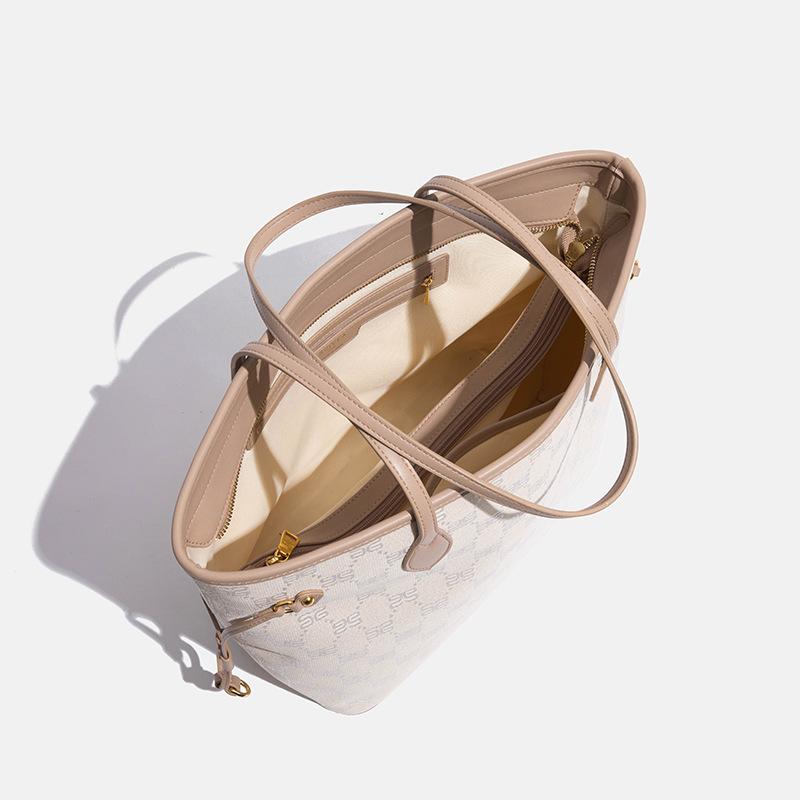 Large-capacity Handbag, Summer Fashionable and Simple Tote Bag, Hand-carried Single-shoulder Niche Women's Bag