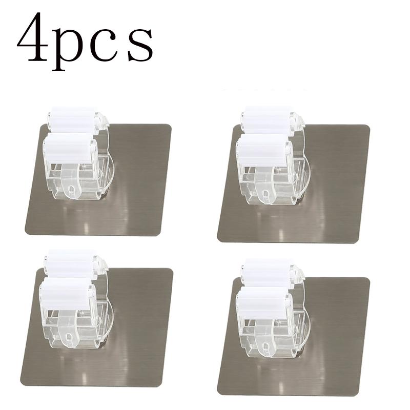 Mehrzweckhaken Mopphalter Wandmontiert Mopp-Organizer Besenaufhänger Haken Badezimmer Wasserdichter Wandhaken Selbstklebend 1/2/4 Stück