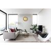 Plastic Analog Round Wall Clock with Glass for Home/Kitchen/Living Room/Bed Room/Office,