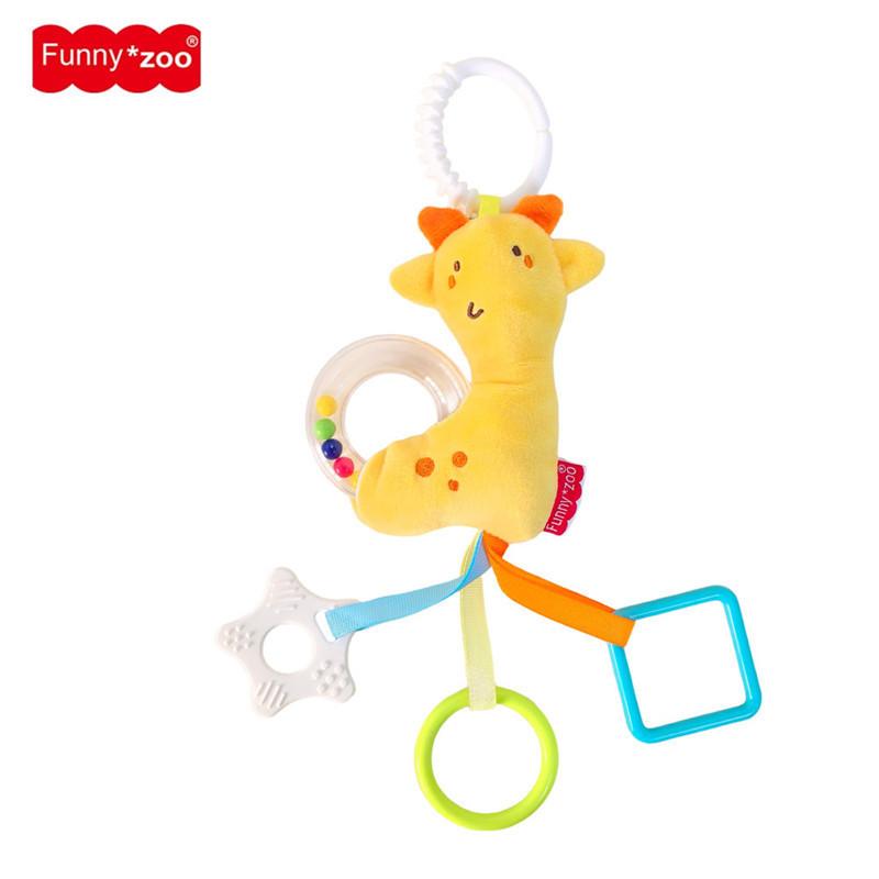 Lion Deer Plush Baby Rattle Toy For Newborns With Soothing Sleep Aid For Infants And Toddlers