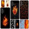 Phone Case For Samsung Galaxy A17 A15 A13 A51 A71 A41 A31 A21S A07 A03S A05 A35 A55 A23 A25 A33 A53 A73 5G Cover Flame Pattern