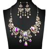 Baroque Necklace Earrings Set Elegant Waterdrop Pendant Necklace  Party Dress Up