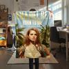 1PC Lana Del Rey Fan Art Custom Name Patterned Flannel Blanket Suitable For All Seasons For Home Decor Warmth And Comfort Gifts Holiday Present