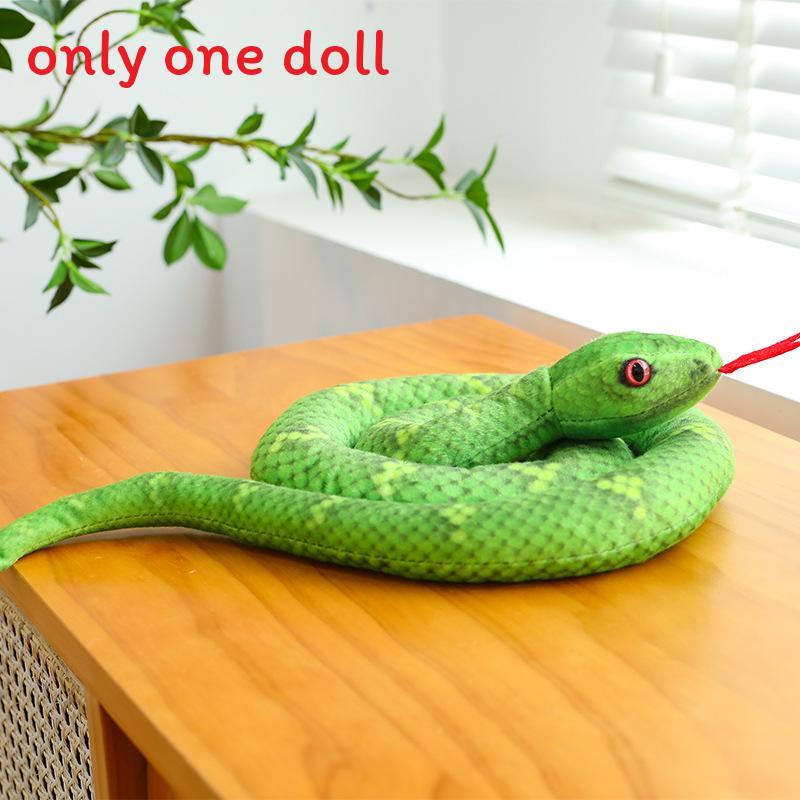 Snake Plush Toy With Realistic Design For Kids And Adults Gift Collectible