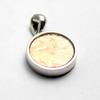 Hexagram, Star of David, Gibeon Meteorite Pendant, Sterling Silver 925, Gold, Women'sMen's