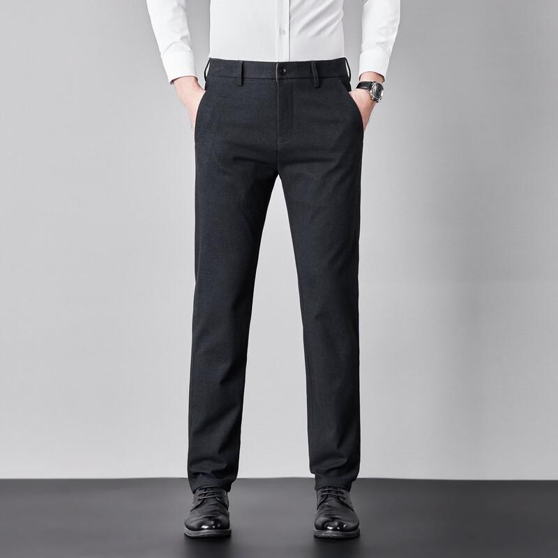 Firstview Men's Fleece-Lined Business Casual Trousers