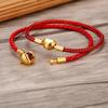 Fashion Women Gold Plated Lover Bracelet Bangle Leather Chain With Love STAINLESS STEEL Clasp Pan Bracelet Bead Charms Bracelet