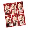 Groom and Bride Chinese Wedding Red Envelope Wedding Dress/Hanfu Chinese Style Money Pouch Traditional Cartoon Red Pocket