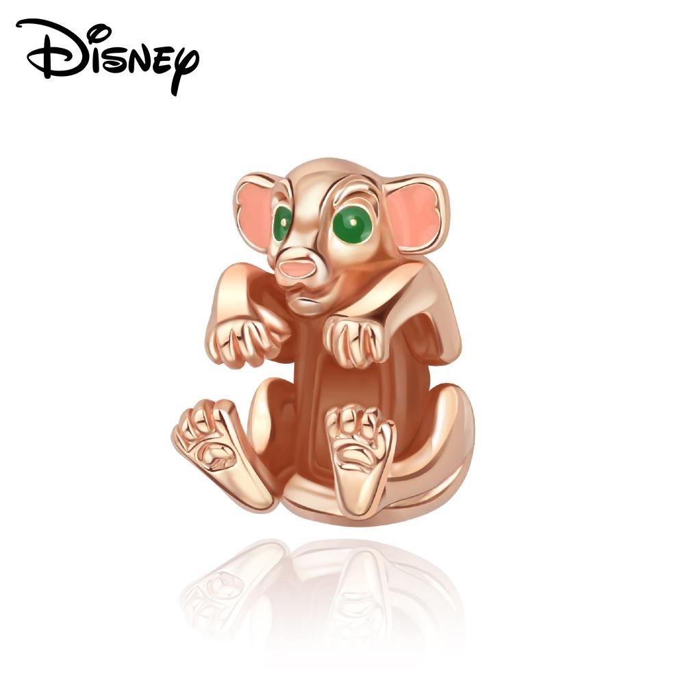 Disney 925 Silver Mickey and Flower Fairy Pendant Beads Suitable for Girls To DIY Original Bracelets Fashion Gifts