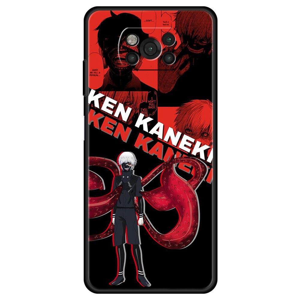 For Xiaomi Poco X3 Pro X3nfc X3pro Case Mi 12 12pro 12x 11 Lite 11t Funda 9t 10t Cover Ken Kaneki Touka Kirishima Rize Kamishiro