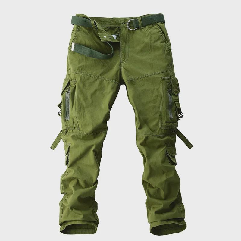 Men's Loose-Fit Overalls: Windproof, Wear-Resistant, Casual Trousers with Multiple Pockets