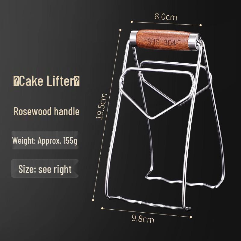 Stainless Steel & Rosewood Anti-Scald Kitchen Bowl and Plate Lifter