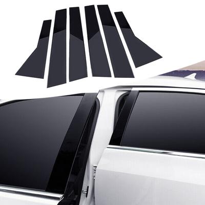 1 Set Car Gloss Black Door B C Pillar Post Mirror Plate Molding Trim Fit For Cadillac XT5 2016 2017 2018 PC