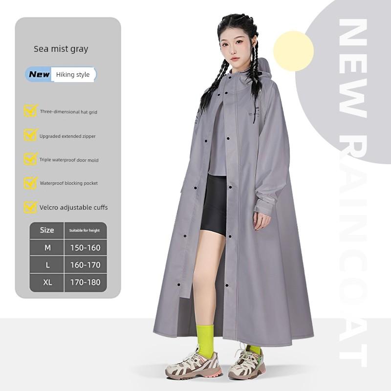 2026 New Model Electric Vehicle Raincoat for Women, Adult Long Full-Body Rain Poncho for Heavy Rain, Single-Person Electric Bike Rainwear