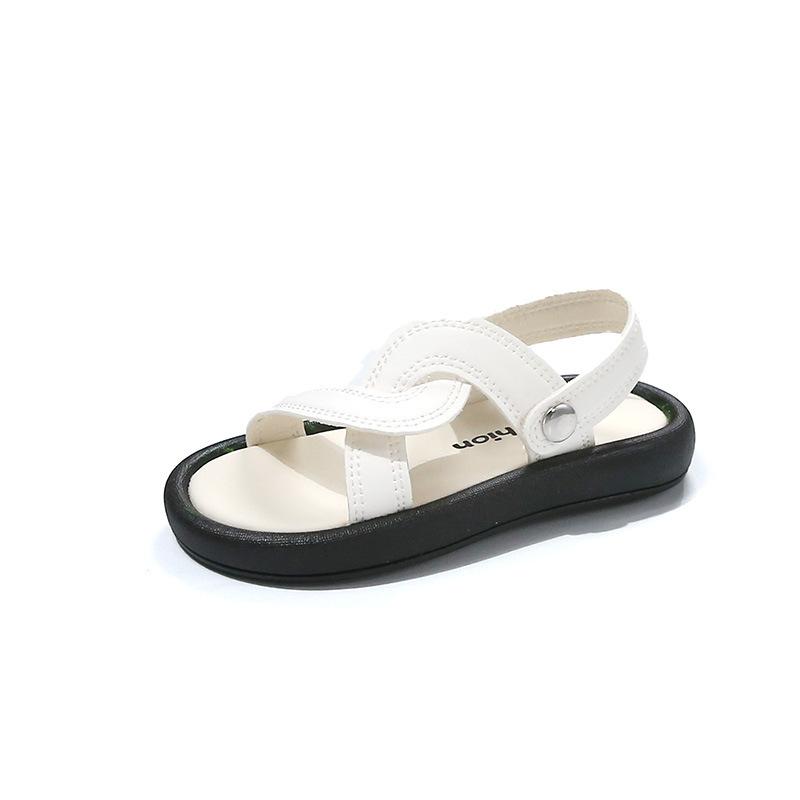 

Кеды для девочек на лето, новые модели для девочек и малышей, повседневная обувь с нескользящей мягкой подошвой, детские сандалии, туфли для принцесс 21 белый