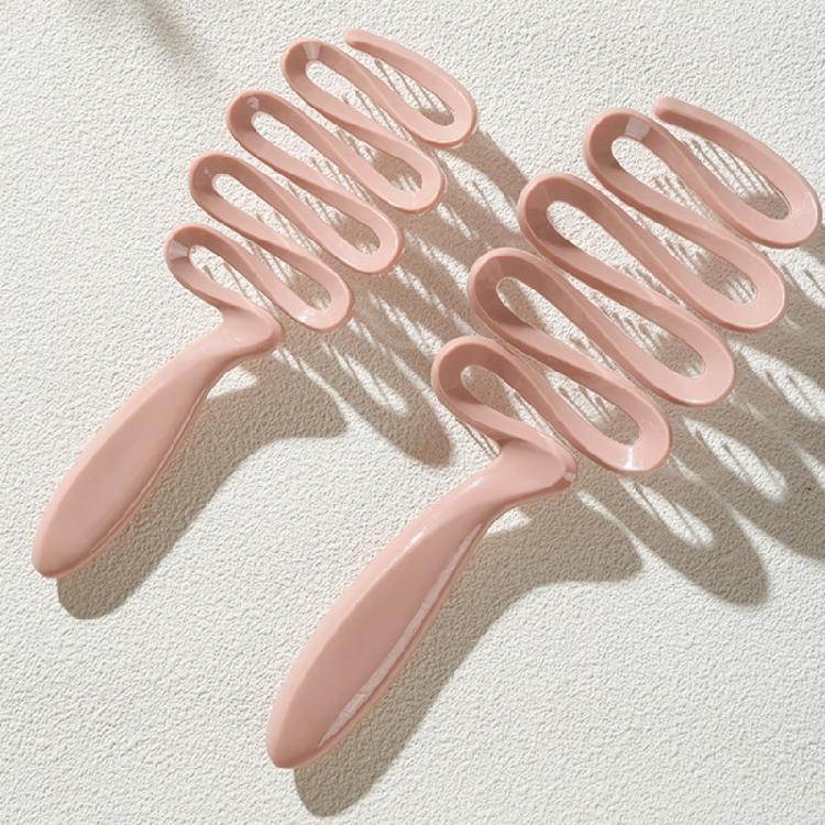 Textured Hair Volumizers Comb Hollow Out Teeth Reduce Friction ABS Plastic For Fine & Thin Hair Types