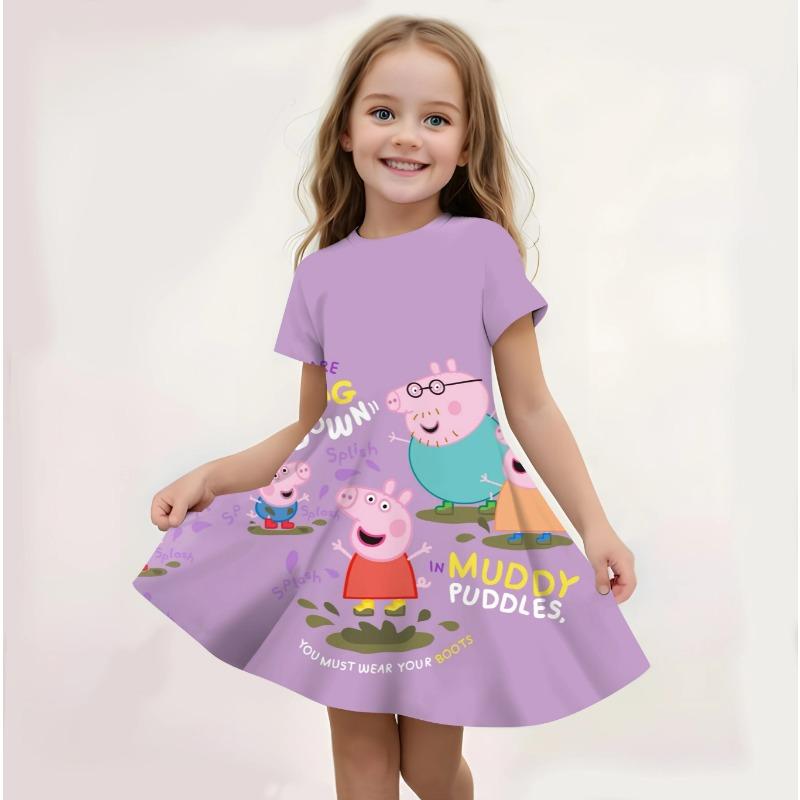 Kpop Demon Hunters Summer Girls Nightgowns 2-12 Years Teen Girl Dress Kids Pajamas Sleepwear=