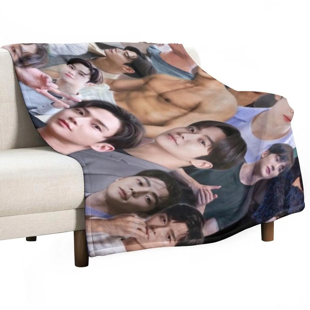 rowoon photo collage Throw Blanket Polar blanket Furry Blanket Shaggy Blanket