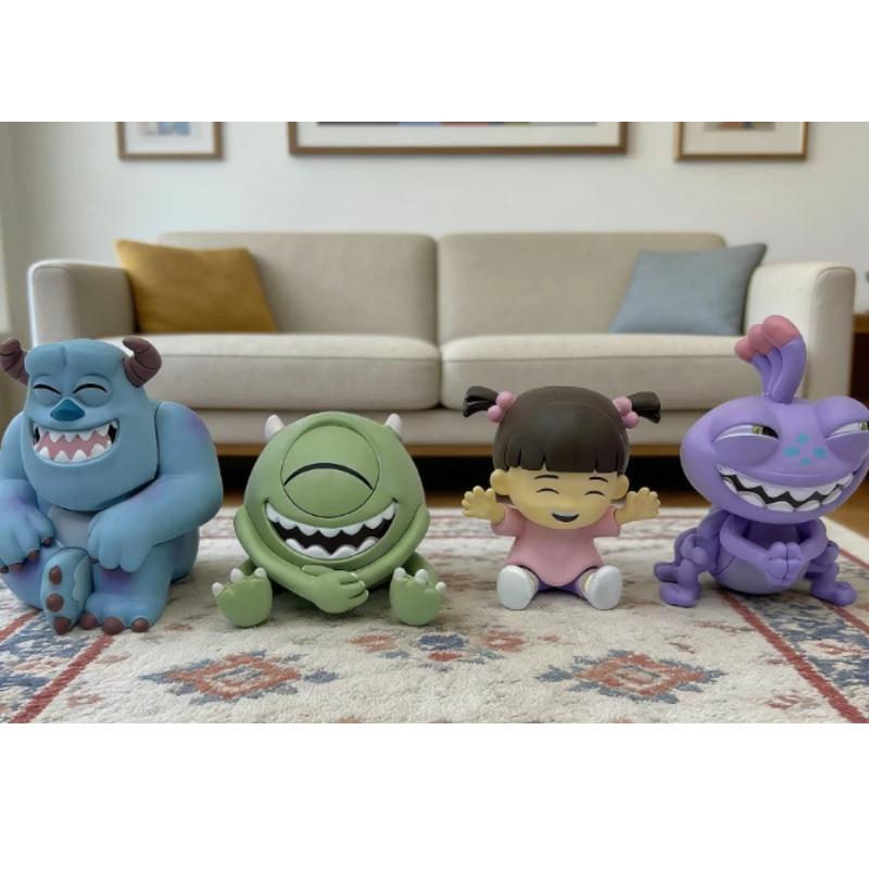 Anime Figurine Monster Power Company Haha Laugh Cute Action Figurine Twisted Egg Hair Big Eyes Trendy Toys Holiday Present