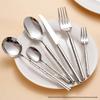 Hammered 304 Stainless Steel Cutlery Set - Thickened Steak Knife, Fork, Dessert Spoon, Fruit Fork