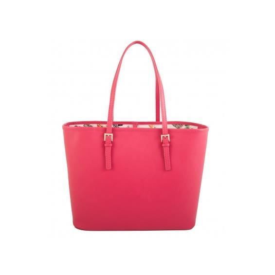 Sac - CHRISTIAN LACROIX - Pampille 3 - Cuir de vachette - Rouge - 33 x 13 x 25 cm