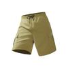 Shorts men's summer solid color five-point pants new multi-pocket loose shirt beach pants overalls