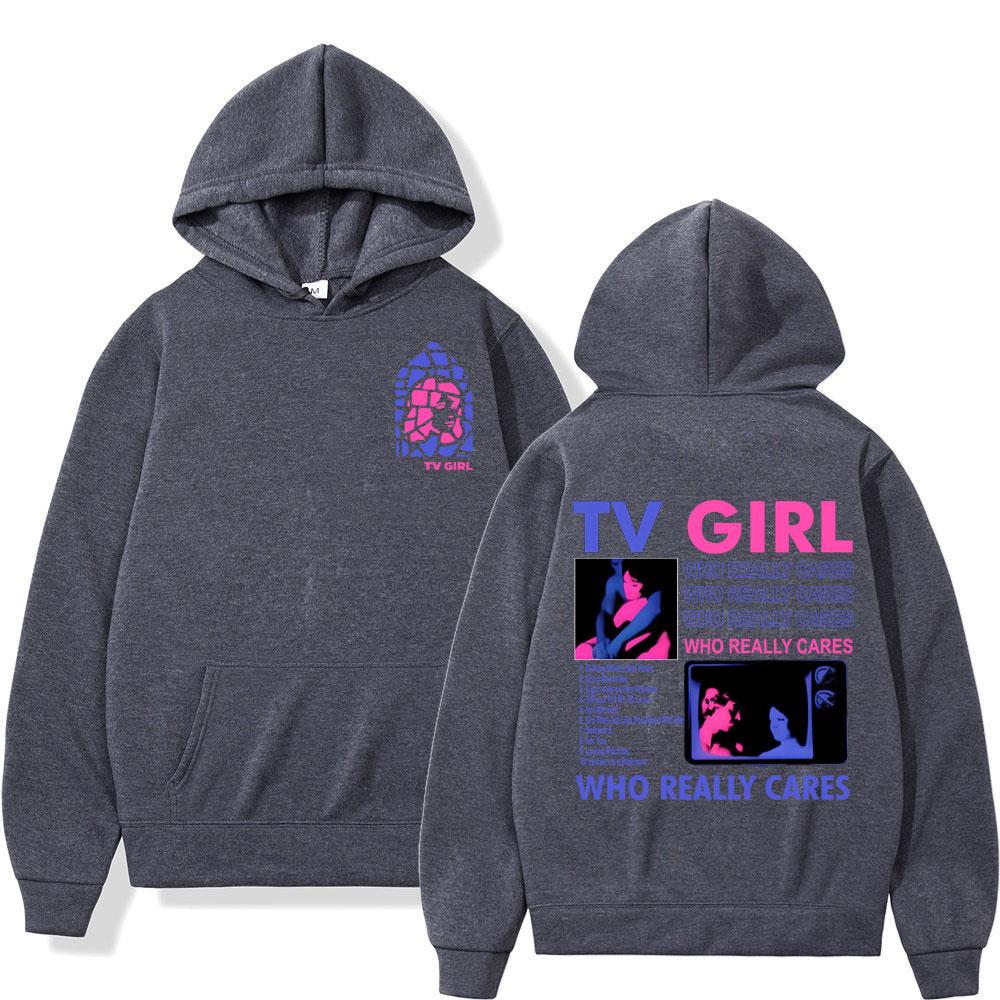 TV Girl Men's printed hoodie retro fashion Sweatshirt Harajuku Y2k hoodie