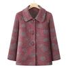 Spring Women's Coat Old Lady Lapel Loose Clothes Top