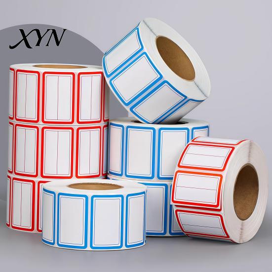 Self-Adhesive Name Tags 500 Pcs Label Stickers, Color Coding Tags, Waterproof No Residue Labels Removable for Handwriting File Folders, Price Shelves