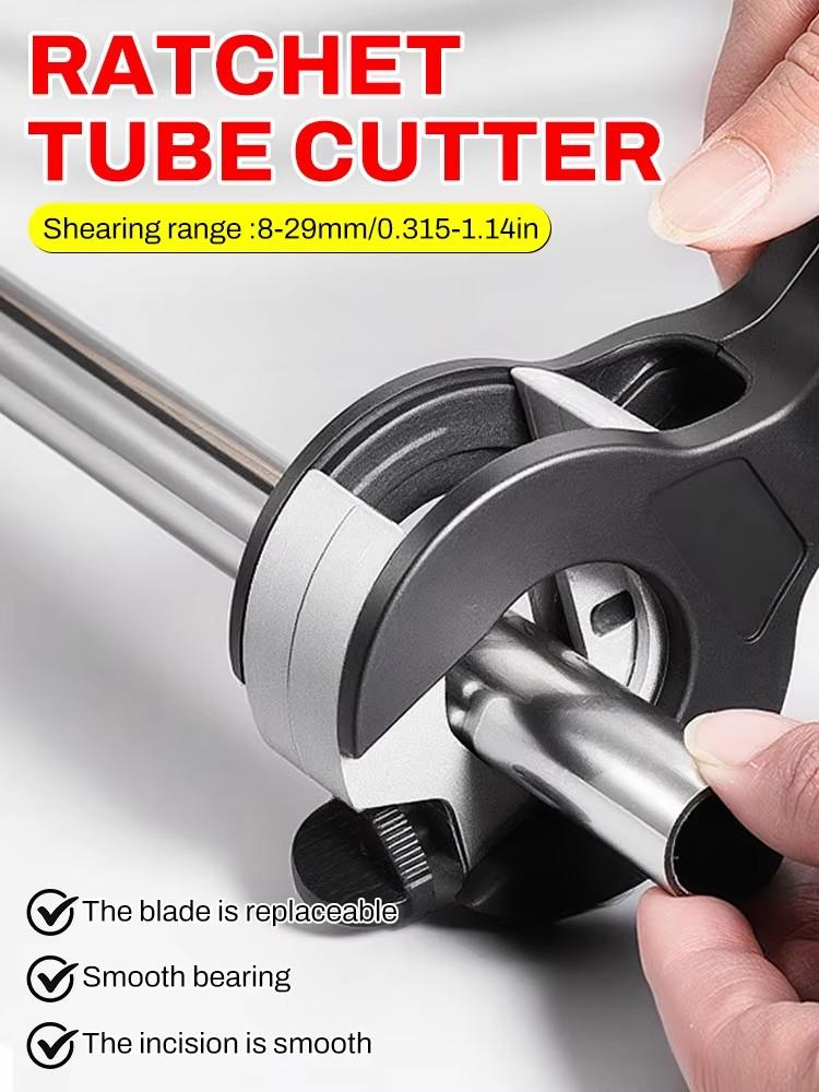 Ratcheting Tubing Cutter 8-29mm 6-23mm Universal Pipe Cutter Stainless Steel Copper Aluminium Scissors Hose Cutting Hand Tools