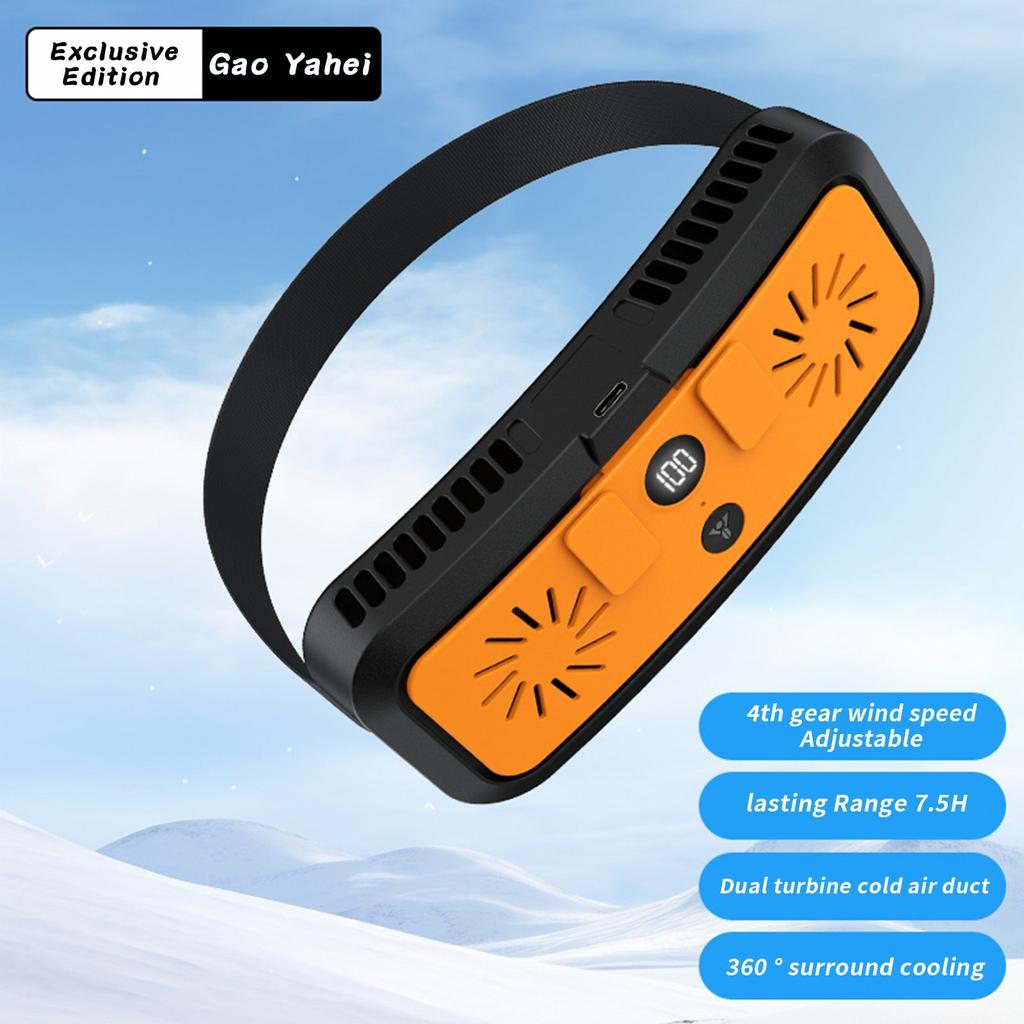 Waist-hanging Fan Outdoor Construction Portable Waist-clip Portable Fan To Cool Down USB High-speed Fan