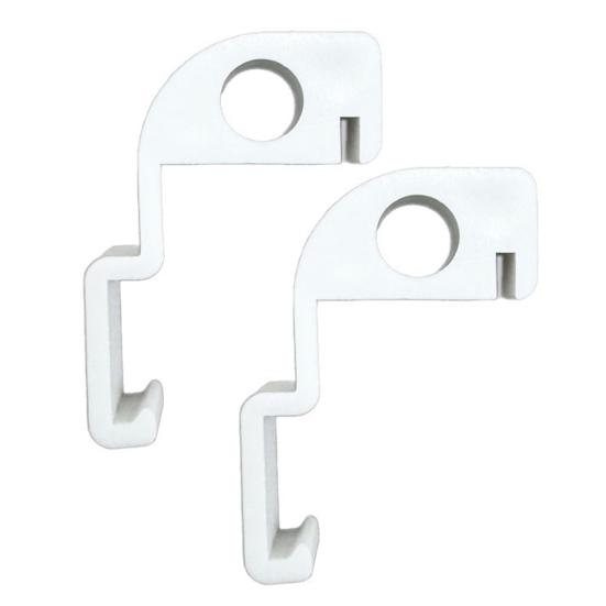 

2Pcs Trash Can Ventilation Clip Kitchen Waste Prevents Lid Damage Odor Easy Snap-On Installation Trash Can Lid Buffer білий