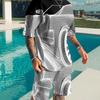 Men's Short-sleeved Shorts Two-piece Sports Leisure Suit Light Breathable Unisex Sports Clothing
