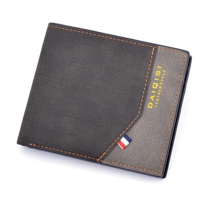 Moda masculina carteiras vintage design carteiras curtas de couro artificial bolsa de moedas sacos de dinheiro