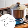 2Pcs Gas Cooker Support Rack Burner Stand Camping Iron Stove Rings Small Pot Stand Trivet Stand for Kitchen Cooking