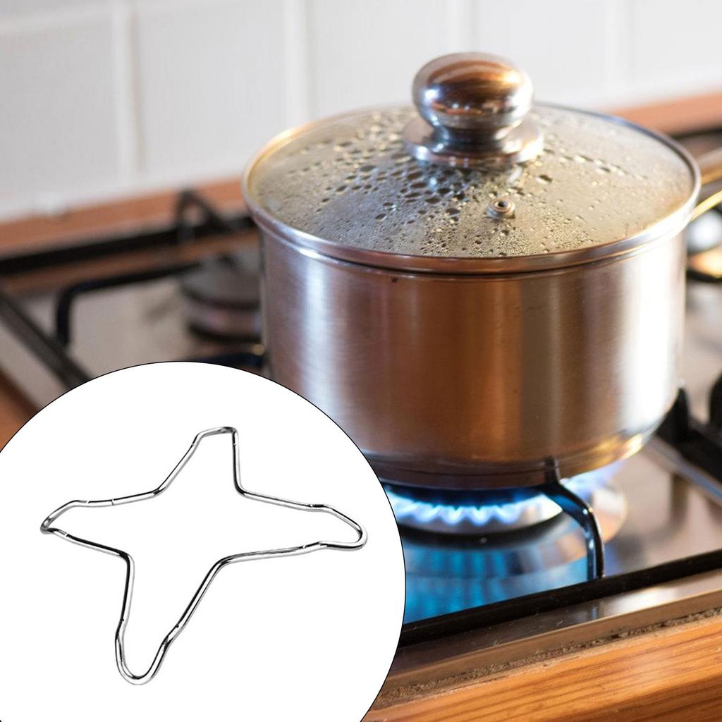 2Pcs Gas Cooker Support Rack Burner Stand Camping Iron Stove Rings Small Pot Stand Trivet Stand for Kitchen Cooking